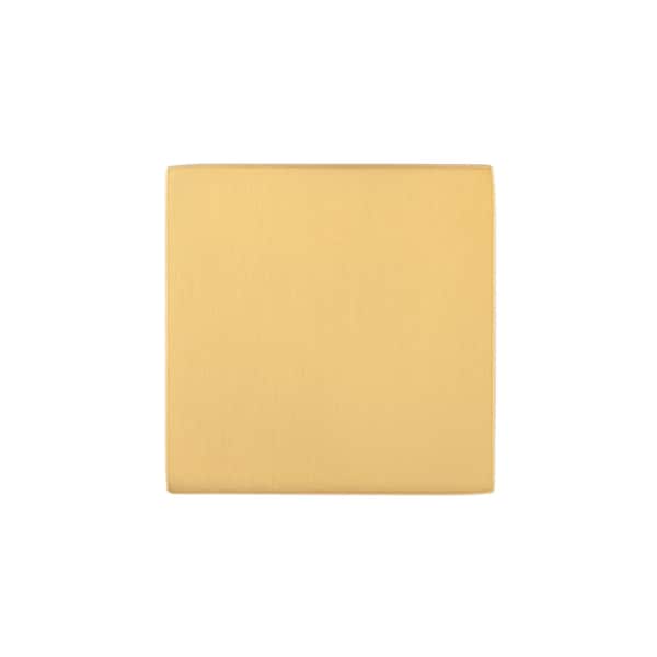 Richelieu 1 9/16-inch (40 mm) x 1 9/16-inch (40 mm) Aurum Brushed Gold Contemporary Cabinet Knob - BP404016158