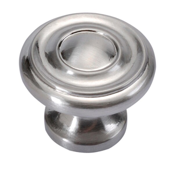 Gan Eden Knob, Satin Nickel - 1.25 in. - GA1786594