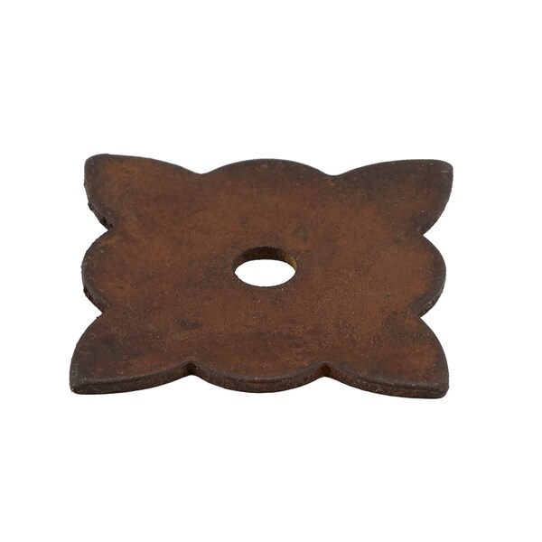 Richelieu 1 3/8 in. X 1 3/8 in. (35 mm x 35 mm) Rust Traditional Forged Iron Cabinet Knob - BP213635800