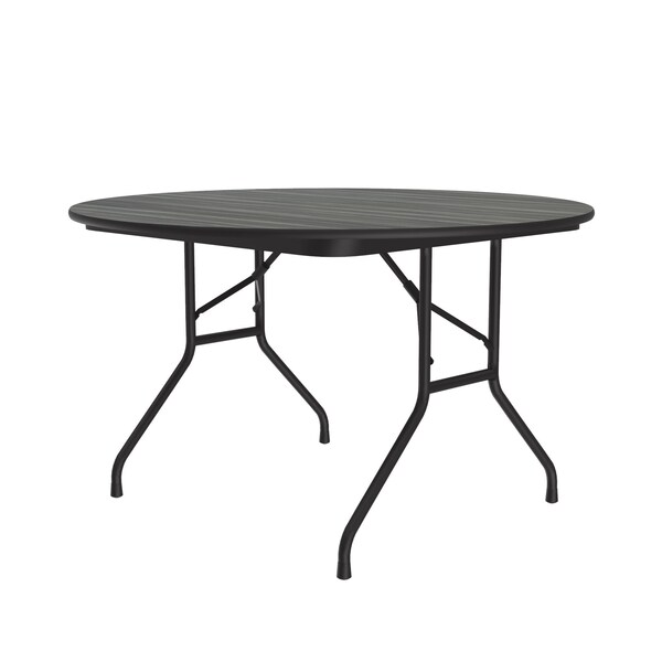 Correll CF HPL Folding Tables 48" Round New England Driftwood - CF48PX-52