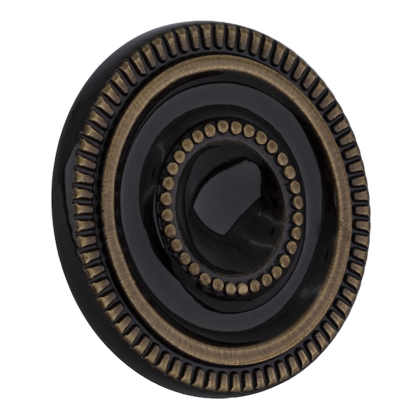 Amerock Antique Brass Contemporary Round Large Head Kitchen Cabinet Knob 1-3/8 in. Diameter - BP3448AE