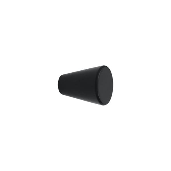 Deltana KC24U19 Cone Cabinet Knob Paint Black, 10PK - KC24U19-XCP10