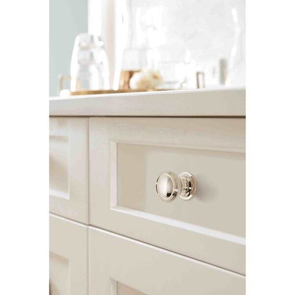 Amerock Revitalize 1-1/4 inch 32mm Diameter Polished Nickel Cabinet Knob - 2000659