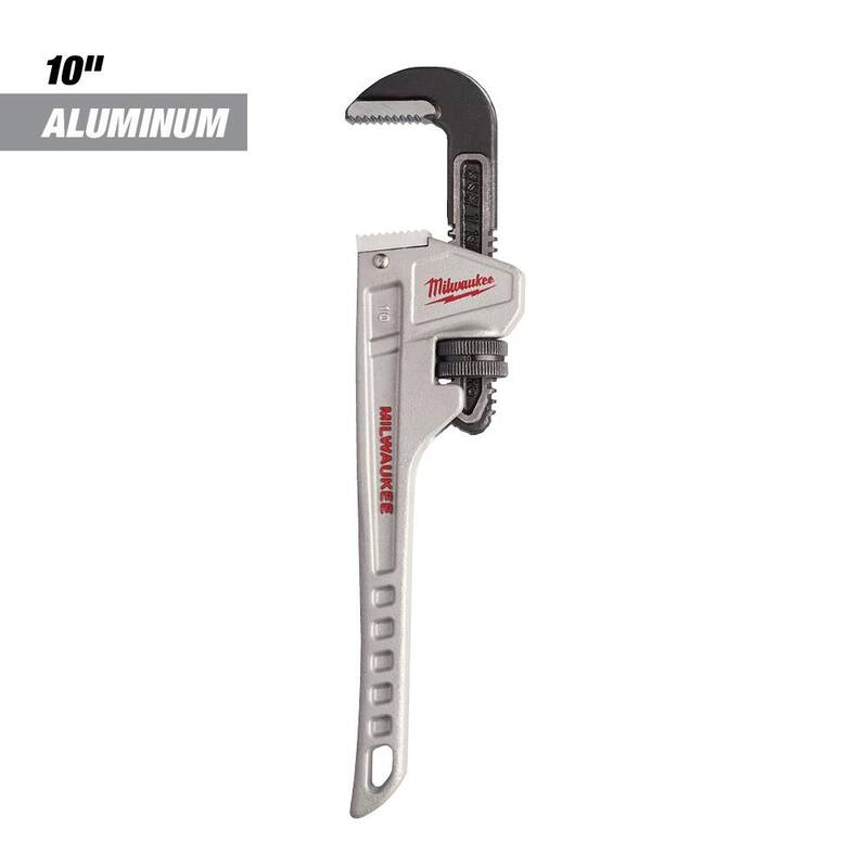 Milwaukee 10 in. Aluminum Pipe Wrench - 48-22-7210