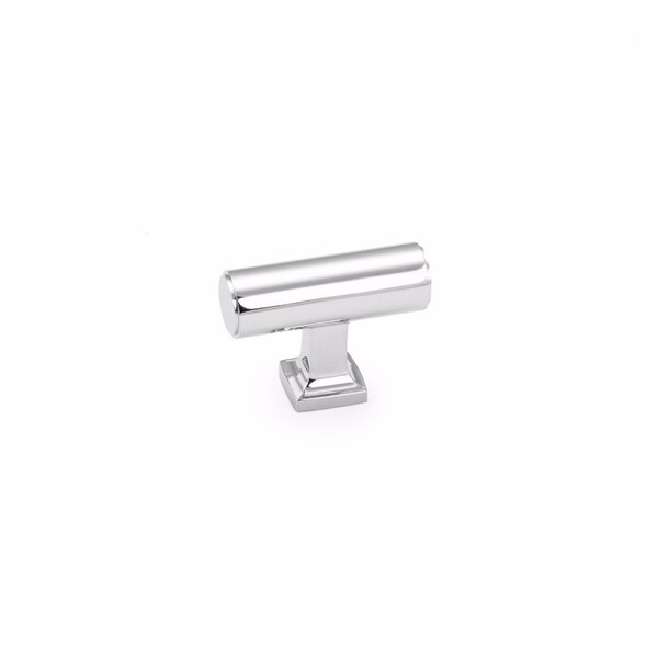 Schaub 1-5/8in Haniburton Cabinet T Knob Polished Chrome Finish - 473-26
