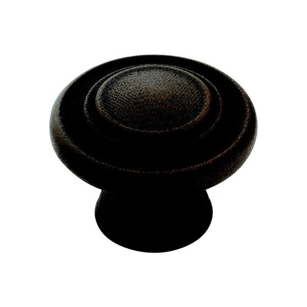 Amerock Amerock Inspirations Round Cabinet Knob 1-5/16 in. D 1 in. Antique Rust 1 pk - BP1586ART
