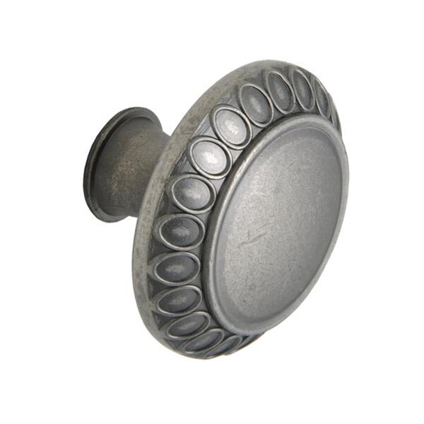 Utopia Alley Barnet Pewter Cabinet Knob 1.3 inch Diameter - HW345PLPT011