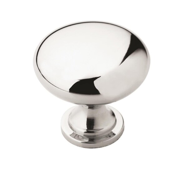 Amerock Edona 1-1/4 in 32 mm Diameter Polished Chrome Cabinet Knob, 10PK - 10BX5300526
