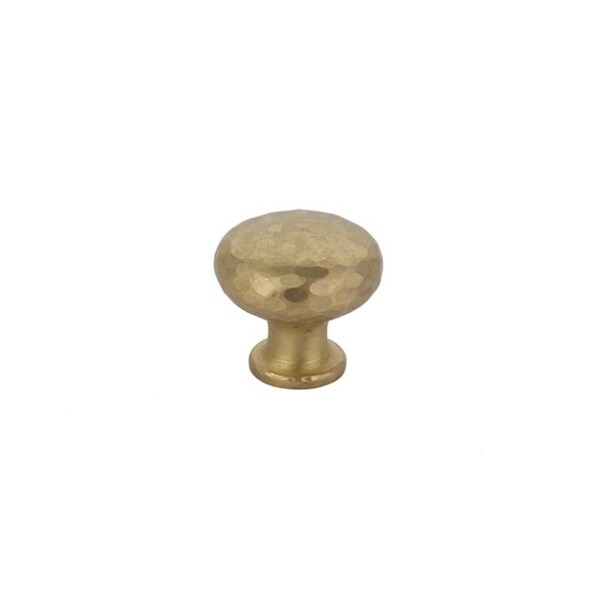 Patioplus Round Dimpled 1.25 in. Cabinet Knob, Satin Brass - PA1632762