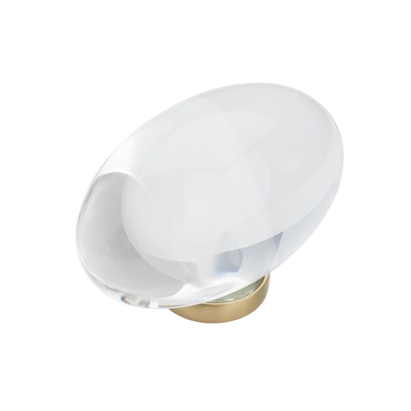 Amerock Glacio 1-3/4 in 44 mm Length Clear/Champagne Bronze Cabinet Knob - BP36651CCZ