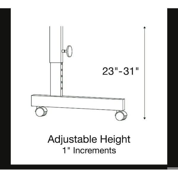 Correll Rectangle Econoline TFL Flip Top Table, 72 in W, 23 in to 31 in H, Particleboard Top, Black Granite - FTM2472TF-07
