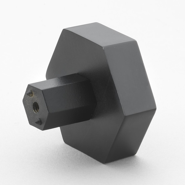 Gliderite Hardware 1-1/2 in. Hexagon Knob Oil Rubbed Bronze - 5824-ORB-1