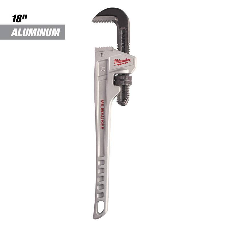Milwaukee 18 in. Aluminum Pipe Wrench - 48-22-7218