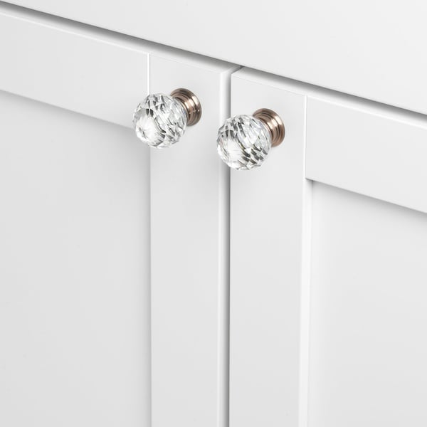 Gliderite Hardware 1-1/4 in. Crystal Cabinet Knob -, 25PK - 9003-ORB-30-25