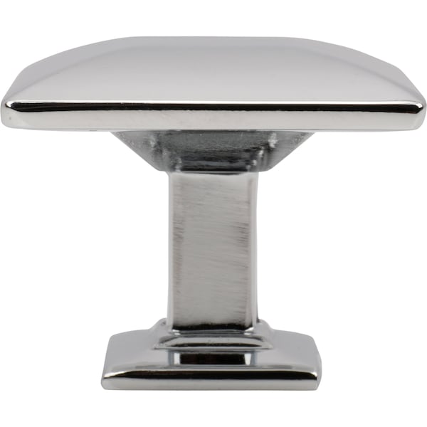Designperfect 1-3/16 Overall Length Square Cabinet Knob, Polished Chrome - DPA-S94KPC