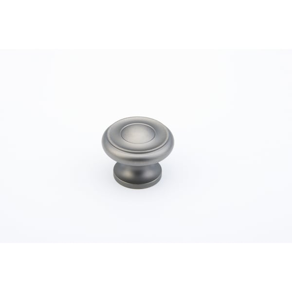 Schaub 1-1/2in Colonial Cabinet Knob Antique Nickel Finish - 704-AN