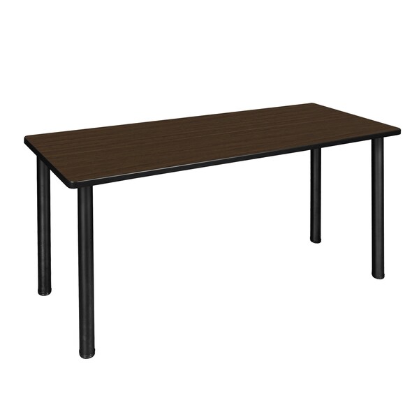 Regency Kee Training Seminar Table, 66 in W, 24 in L, Neo Walnut - MT6624NWBPBK