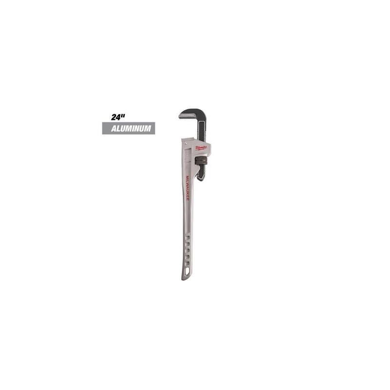 Milwaukee 18 in. and 24 in. Aluminum Pipe Wrench Set (2-Tool) - 48-22-7218-48-22-7224