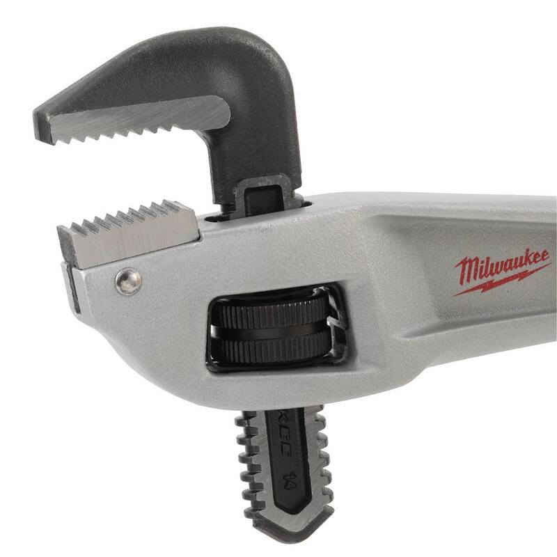 Milwaukee 14 in. Aluminum Offset Pipe Wrench - 48-22-7184