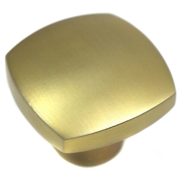 Laurey 1 1/4" Square Knob, Aventura, Champagne Brass - 74410