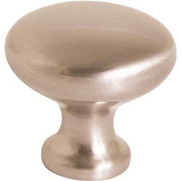 Anvil Mark 1-1/4 in. Satin Chrome Cabinet Knob, 5PK - 2492400