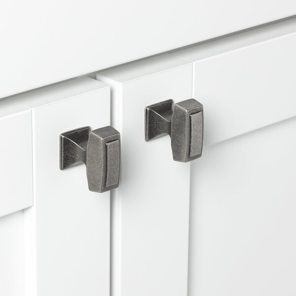 Gliderite Hardware 1-1/8 in. Rectangle Cabinet Knob - 87390-WN - 87390-WN-1