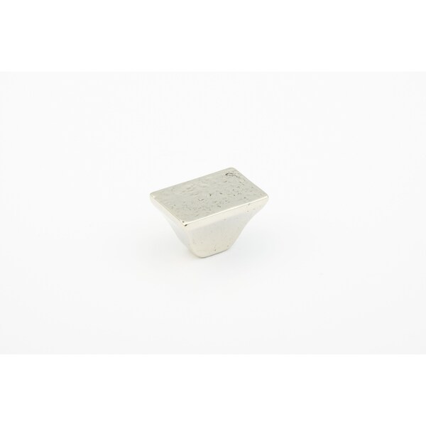 Schaub 1-1/4in Rectangle Vinci Cabinet Knob Polished White Bronze Finish - 814-PWB