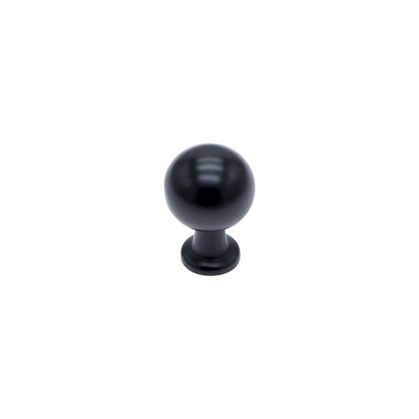 Utopia Alley Zinc Cabinet Knob, Matt Black - HW410BK