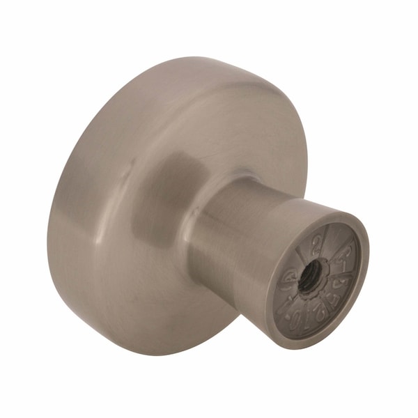 Amerock Amerock Blackrock Collection Round Cabinet Knob 1-5/16 in. D 1-1/8 in. Satin Nickel 1 pk - BP55270G10