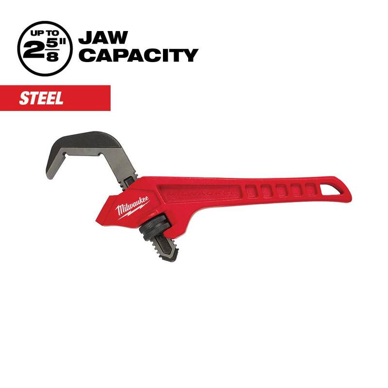 Milwaukee 12 in. Steel Offset Hex Pipe Wrench - 48-22-7171