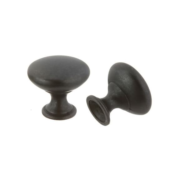 Crown 1-1/16" Diecast Cabinet Knob Weathered Black Finish - CHK910DACM