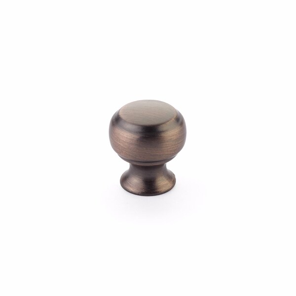 Schaub 1-1/8in Cabriole Cabinet Knob Empire Bronze Finish - 63-EBZ