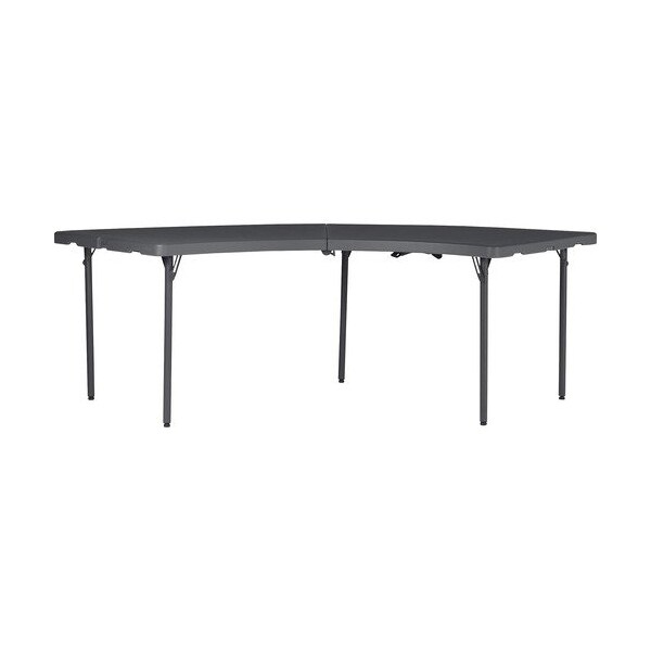Cosco Home And Office Products Table, Folding, Moon, 30inWx96inLx29-3/16inH, Gray - CSC60527SGY1E
