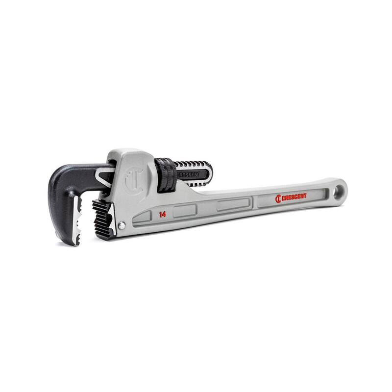 Crescent 10 in. and 14 in. Aluminum Slim/K9 Jaw Pipe Wrench Set (2-Piece) - CAPW104SCOMBO