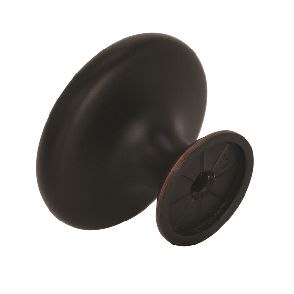 Amerock Amerock Round Cabinet Knob 1-5/16 in. D 1 in. Oil Rubbed Bronze 1 pk - BP1586ORB
