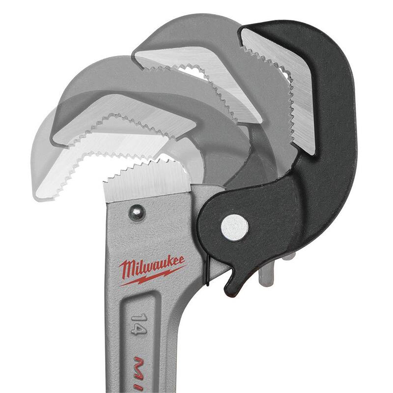 Milwaukee 14 in. Self-Adjusting Aluminum Pipe Wrench - 48-22-7414