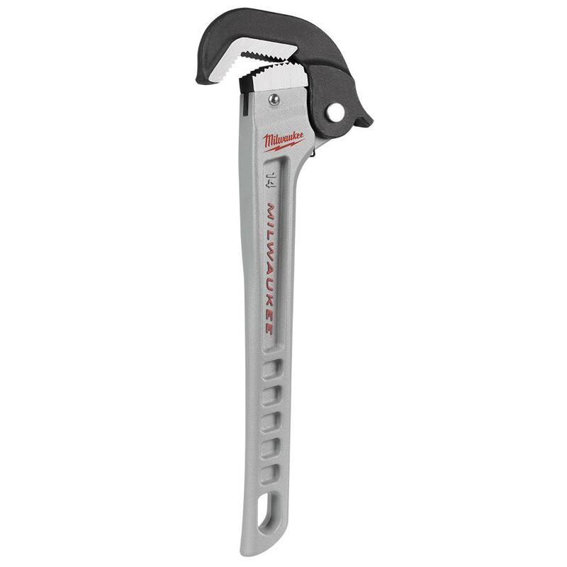 Milwaukee 14 in. Self-Adjusting Aluminum Pipe Wrench - 48-22-7414