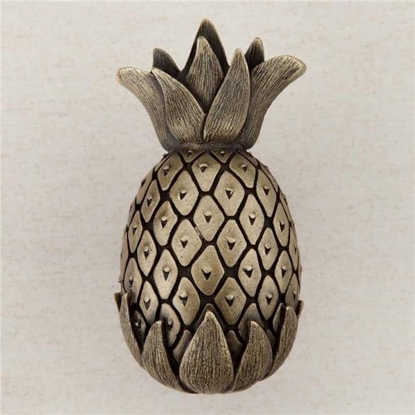 Acorn Mfg Acorn Manufacturing DQ2AP Artisan Collection Pineapple Knob; Antique Brass - DQ2AP