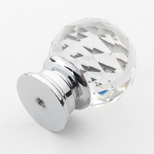 Gliderite Hardware 1-1/4 in. Crystal Cabinet Knob -, 25PK - 9003-CR-30-25