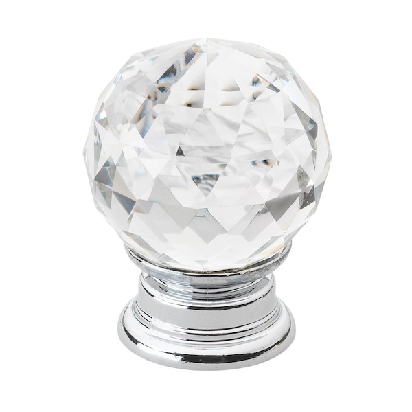 Gliderite Hardware 1-1/4 in. Crystal Cabinet Knob -, 25PK - 9003-CR-30-25