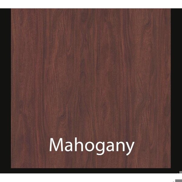 Correll Boat Modern Design Conference Table, 72 in W, Particleboard Top, Mahogany - CC3672B-20-14-20