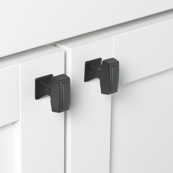 Gliderite Hardware 1-1/8 in. Rectangle Cabinet Knob - 87390-MB, 25PK - 87390-MB-25
