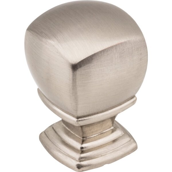 Jeffrey Alexander 1" Overall Length  Satin Nickel Katharine Cabinet Knob - 188L-SN