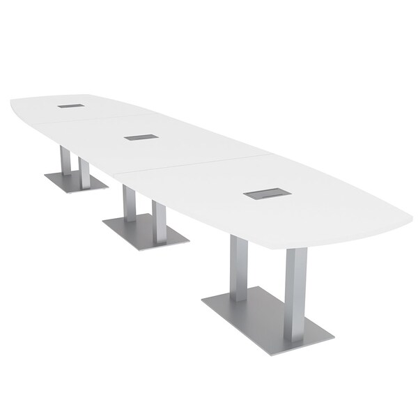 Skutchi Designs Arc Boat 45 in W, 216 in L, White - HAR-ABOT-48X216-DOU-W960-ESIL