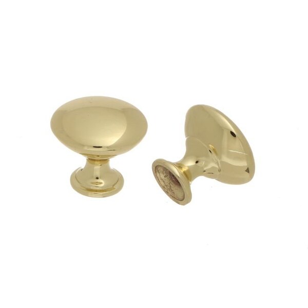Crown 1-1/16" Diecast Cabinet Knob Polished Brass Finish - CHK910PB
