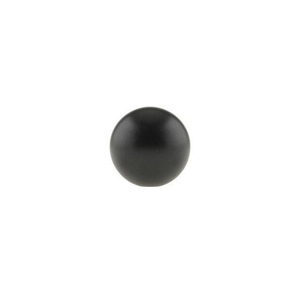Richelieu Firenze Collection 1 9/16-inch (40 mm) Matte Black Traditional Round Closet Door Knob - BP878940900