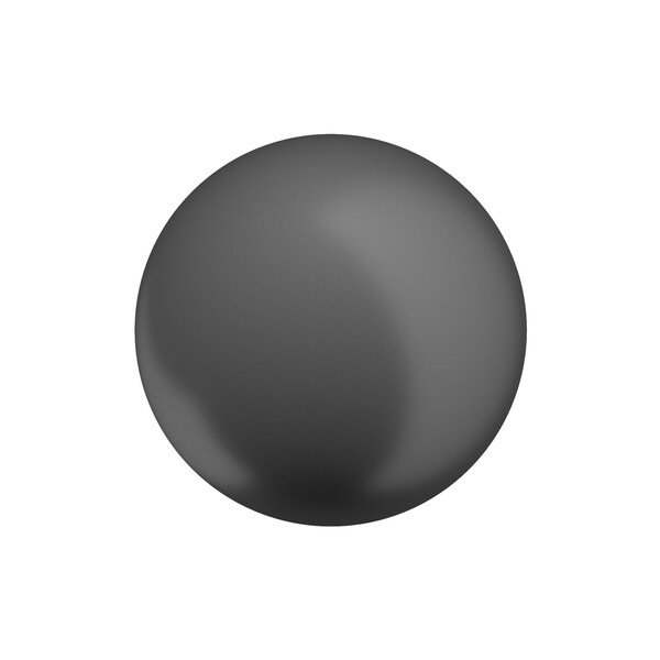 Richelieu Firenze Collection 1 9/16-inch (40 mm) Matte Black Traditional Round Closet Door Knob - BP878940900