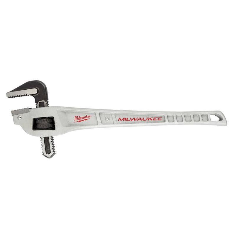 Milwaukee 18 in. Aluminum Offset Pipe Wrench - 48-22-7185