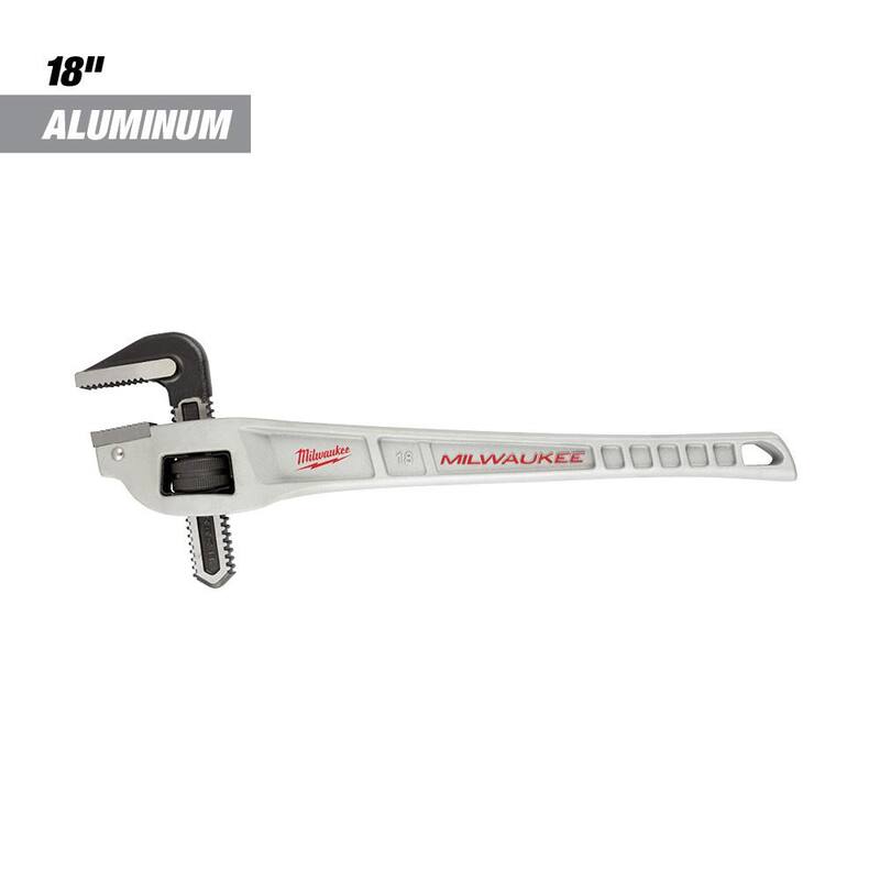 Milwaukee 18 in. Aluminum Offset Pipe Wrench - 48-22-7185