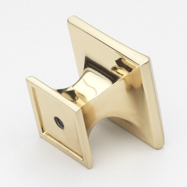 Gliderite Hardware 1-1/4 in. Square Twisted Knob Champagne Gold, 25PK - 5865-CHPG-25